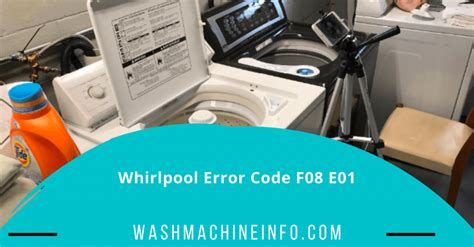 whirlpool error code e01 f08.